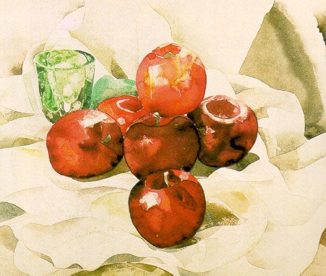 Demuth, Charles Still Life with Apples and a Green Glass Germany oil painting art
